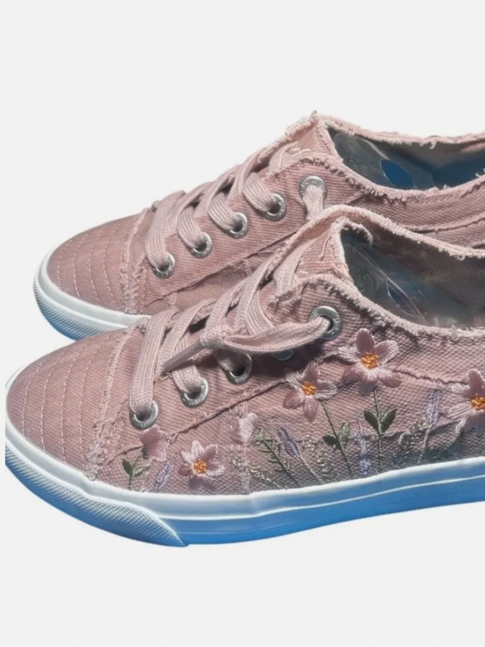 Blowfish Malibu Women's Sadie-Sun Sneakers in a pink floral embroidered 7.5 - Picture 4 of 5